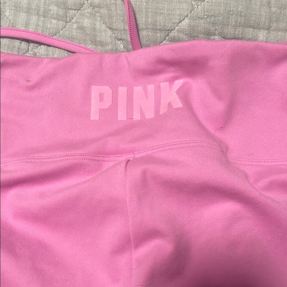 Pink Ruched Leggings - Picture 4 of 5
